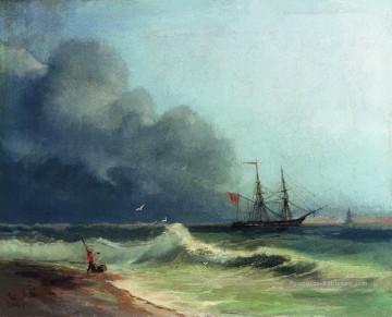 Ivan Aivazovsky mer avant tempête paysage marin Peinture à l'huile